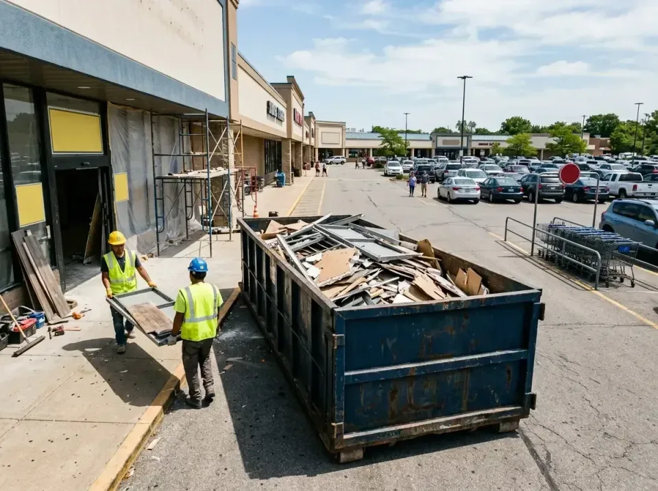 retail-store-renovation-debris-003 — frequently asked questions, Roll-off Dumpster Rentals in Six Mile Run, NJ